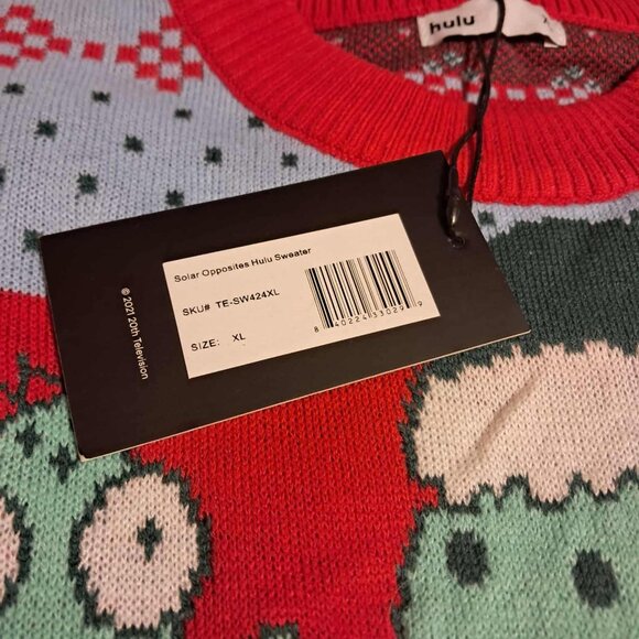 HULU SOLAR OPPOSITES UGLY CHRISTMAS SWEATER XL NWT - Picture 7 of 7